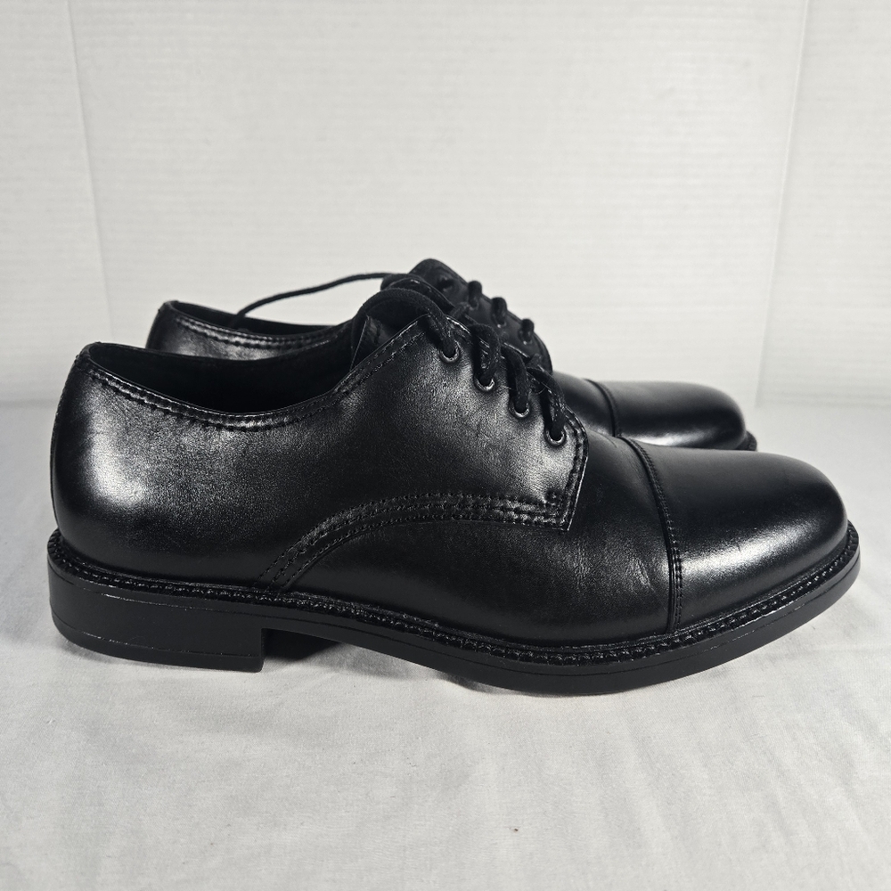 Thom McAn Leather Shoes Dress Casual Cap Toe Lace Up Oxford Black Mens 10 - Picture 8 of 8